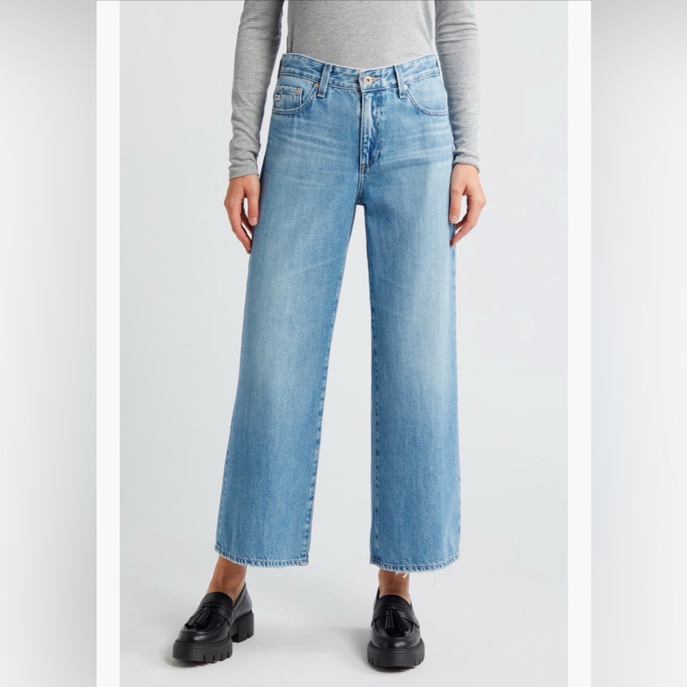 Ag Adriano Goldschmied Saige High Waist Ankle Wide Leg Jeans - Size 26